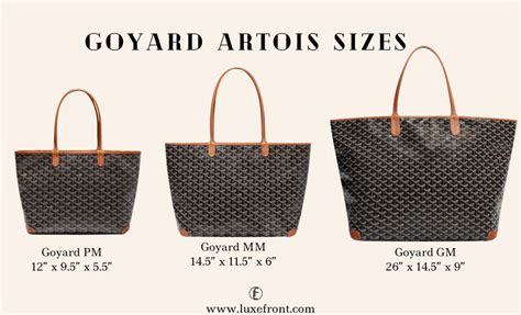 goyard st louis vs artois|goyard artois size comparison.